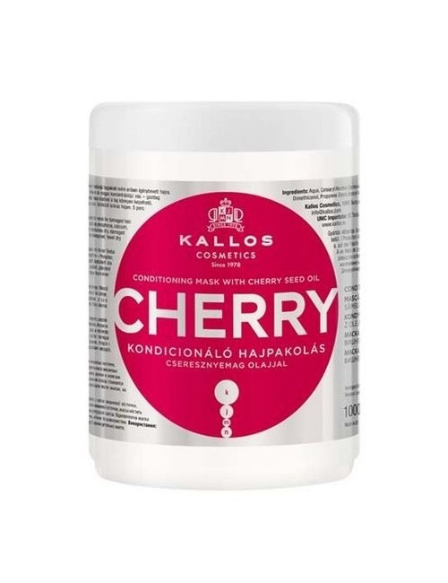 Nawilżająca maska do włosów wiśniowa Cherry 1000ml – Kallos