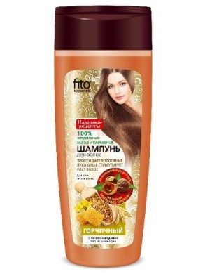 Gorczycowy szampon na wzmocnienie i porost włosów - Fitokosmetik