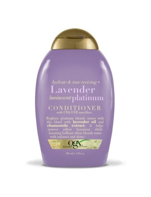 Odżywka do włosów farbowanych z filtrem UV – Ogx Lavender Platinium