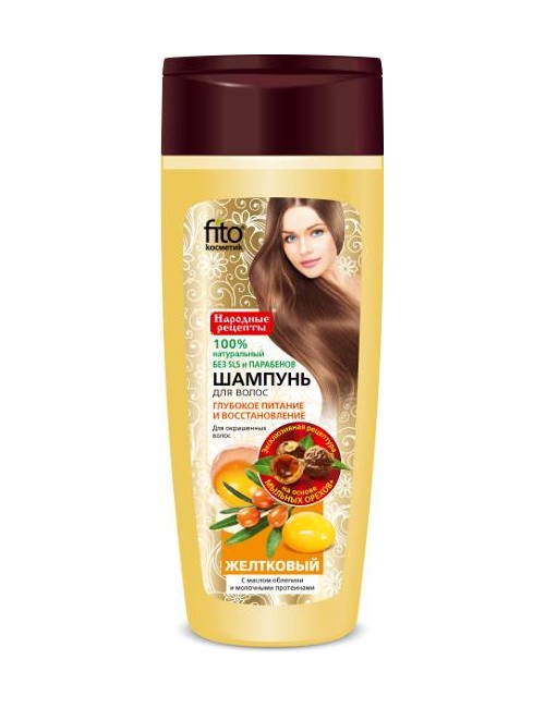 FITOKOSMETIK Jajeczny szampon proteinowy do włosów farbowanych