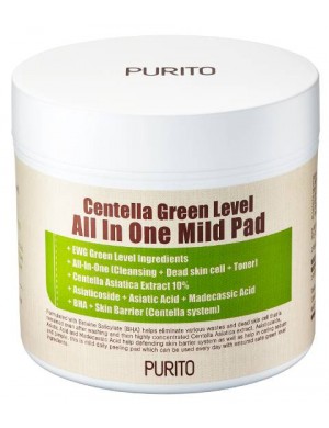 Płatki tonizujące do twarzy Centella Green Level All In One Mild Pad - PURITO