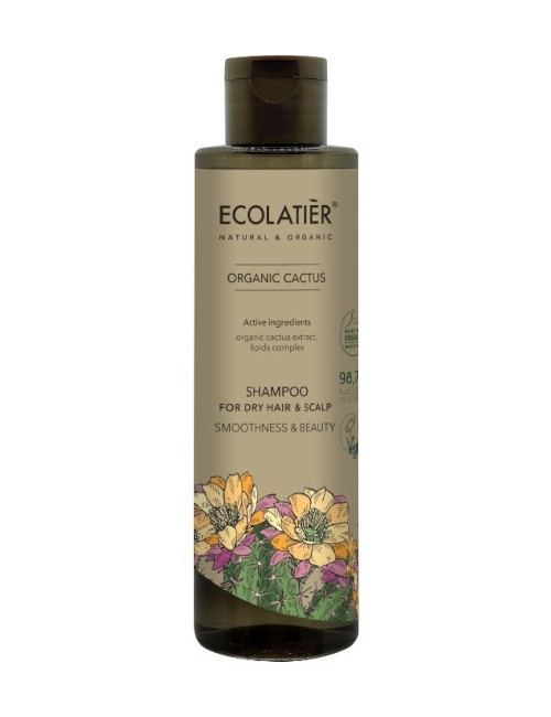 Kaktusowy szampon do suchych włosów I skóry głowy – Ecolatier