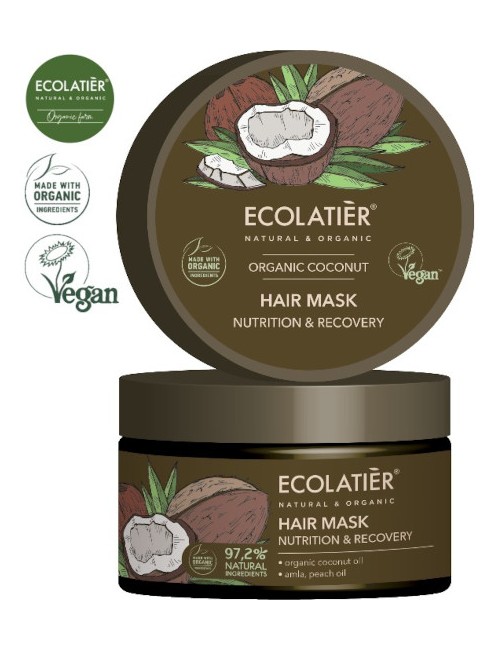 Odnawiająca maska kokosowa do włosów – Ecolatier