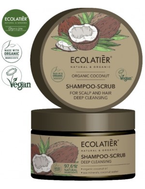 Kokosowy szampon peeling do włosów I skóry głowy – Ecolatier
