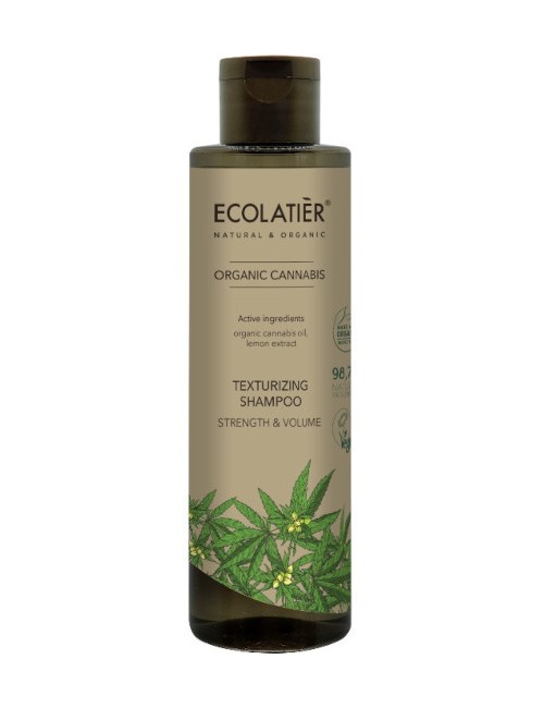 Wzmacniający szampon na objętość włosów Cannabis – Ecolatier