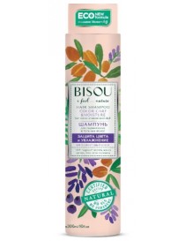 Ochronny szampon nawilżający do włosów farbowanych - BISOU