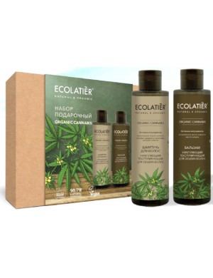 Zestaw kosmetyków – szampon I balsam do włosów Cannabis - Ecolatier