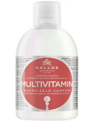 KALLOS KJMN Witaminowy szampon odżywiający do włosów Multivitamin 1000ml